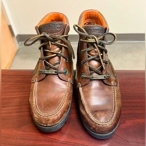 Timberland 🧡 GORE-TEX Waterproof Leather Chukka Boat Boots